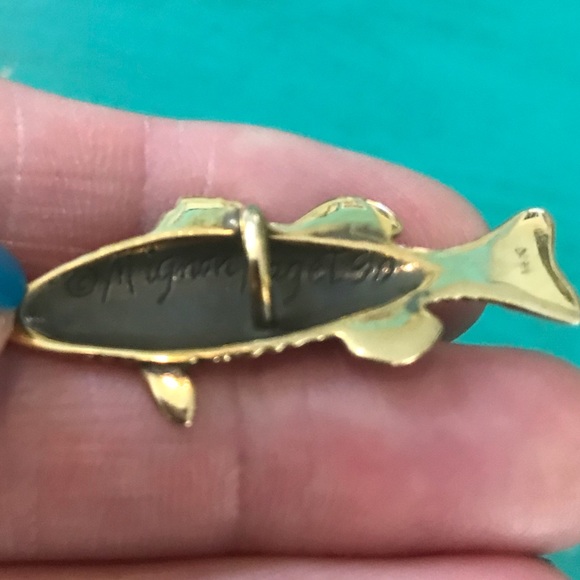 Mignon Faget 14k fish pendant - Picture 2 of 4